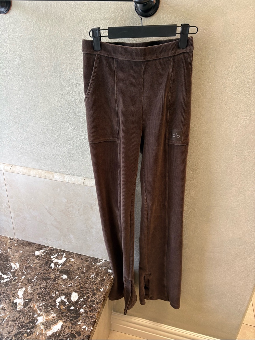ALO Yoga corduroy Brown Boot-Cut Flare Pants